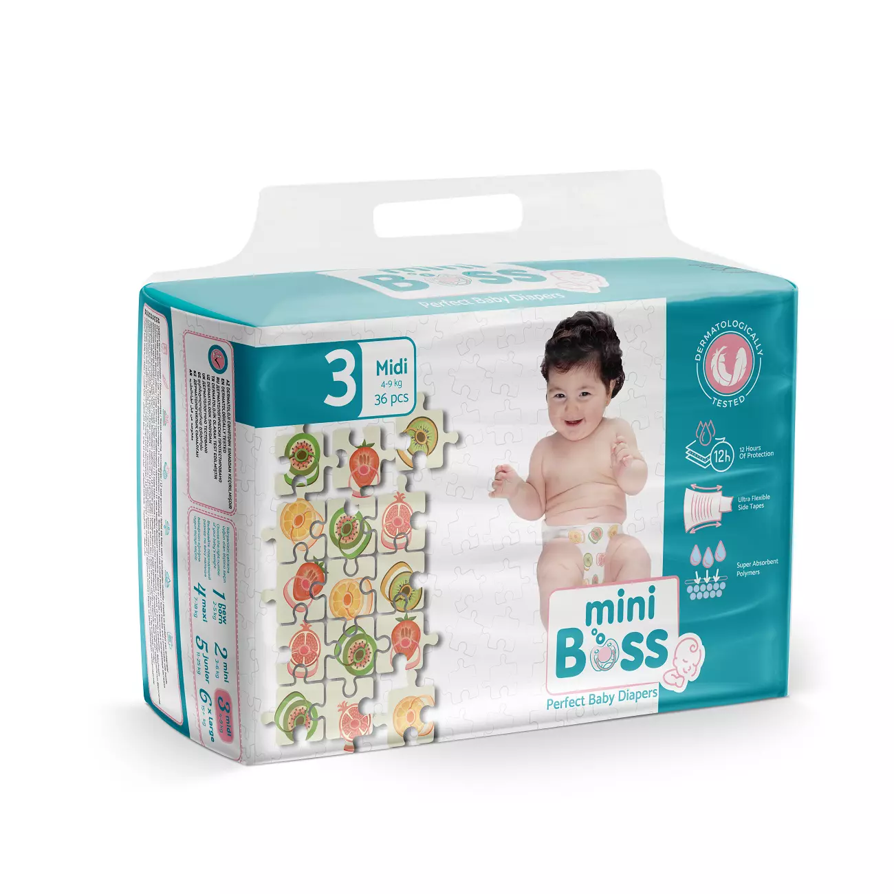 Midi ölçülü uşaq bezi (36 ədəd)