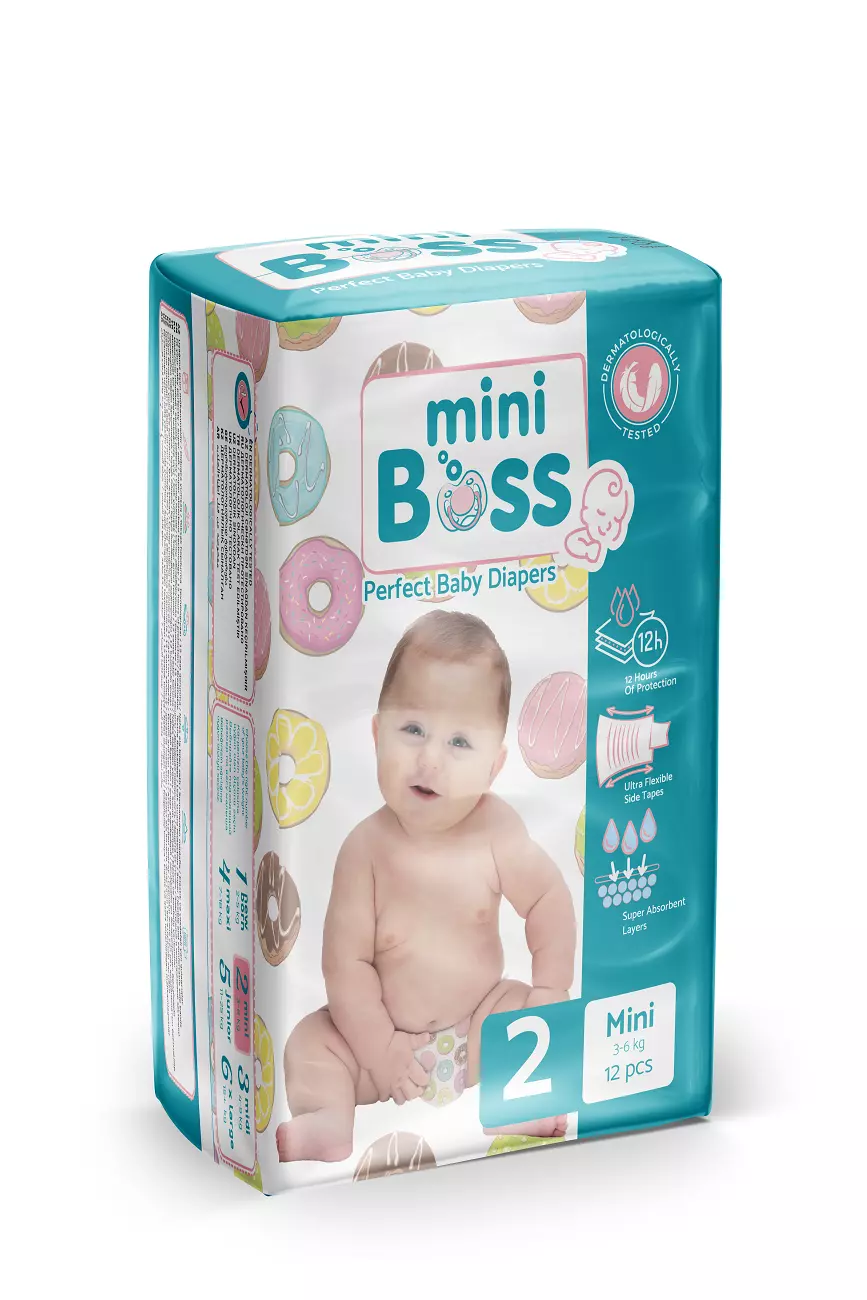 Mini ölçülü uşaq bezi (12 ədəd)