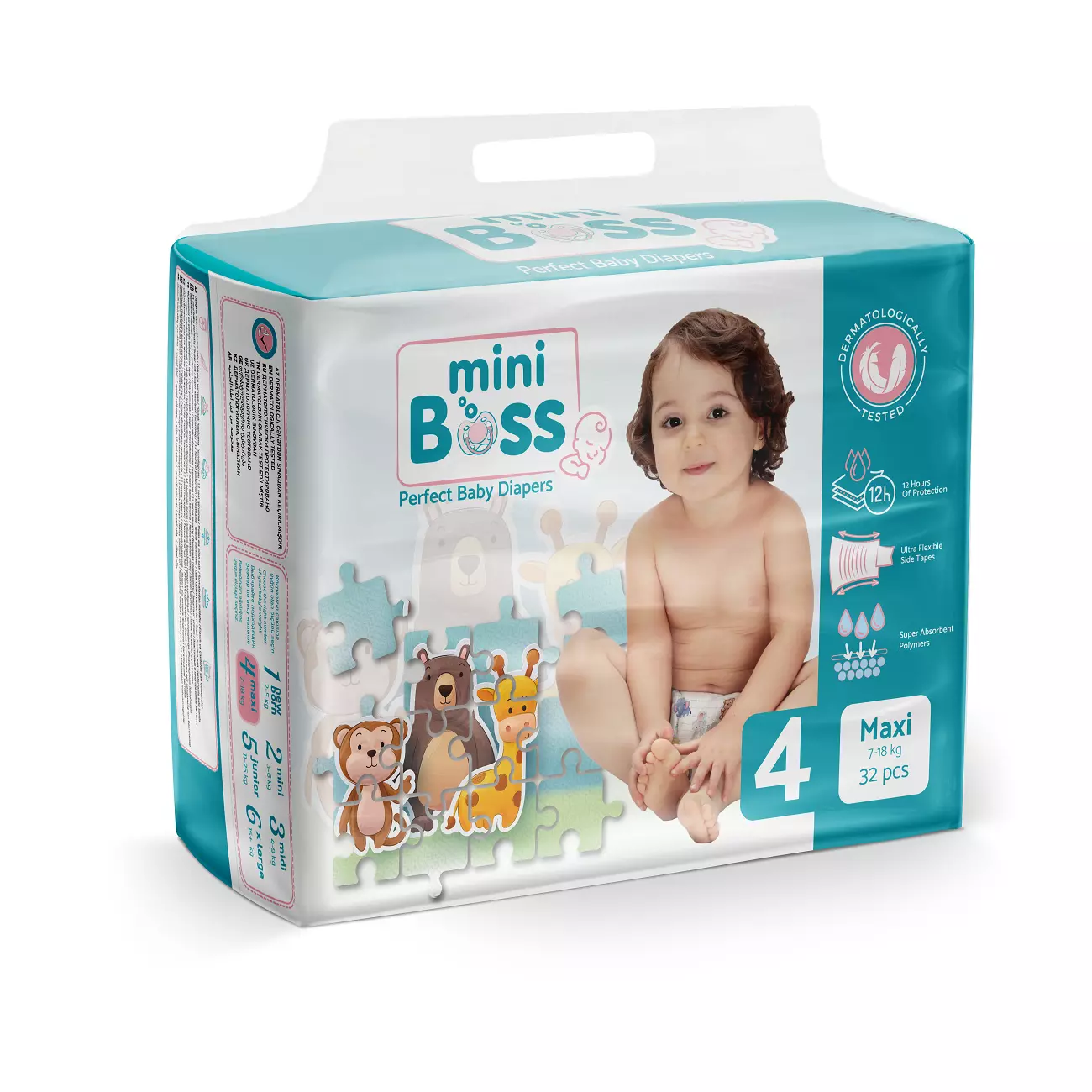 Maxi ölçülü uşaq bezi (32 ədəd)