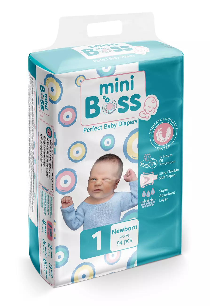 Yeni doğulmuş uşaqlar üçün bez (54 ədəd)